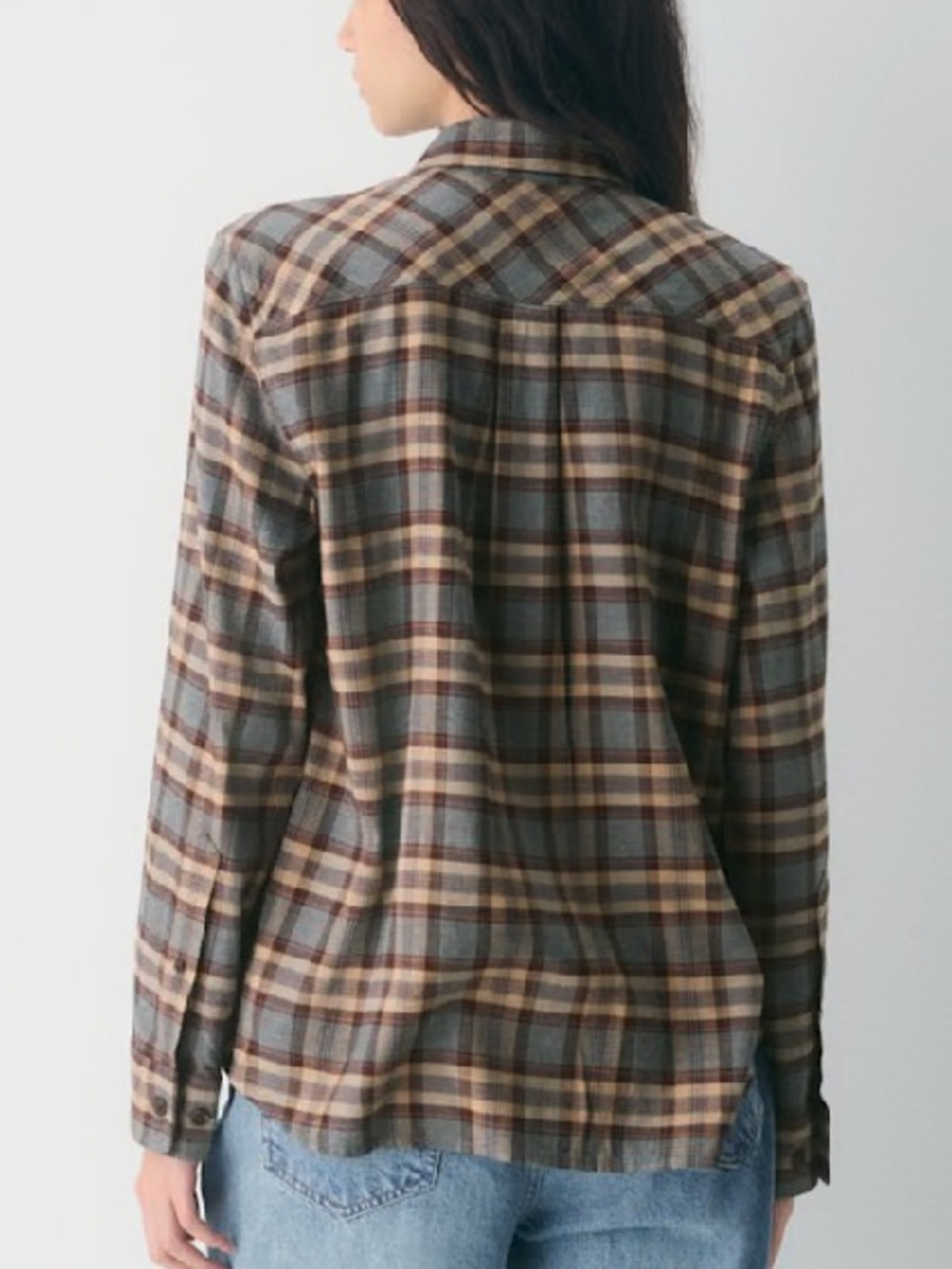 Aritzia Sunday Best Maple Shirt In Ares Check | Size S - Picture 3 of 14